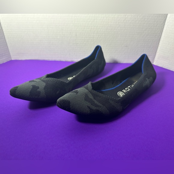 Rothy's Shoes - Rothy's Limited Edition Gray Camo Point Toe Flats Women’s US Size 10.5